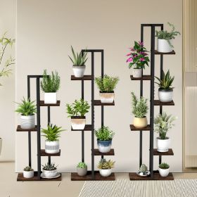 3 Pieces Tall Wood Plant Stand Set 4+5+6-Tier Indoor Flower Stands