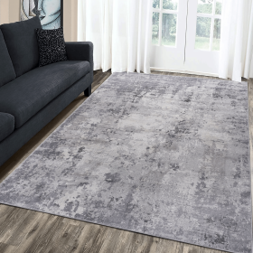 MARFI Collection 5X7 Light Grey / Abstract Area Rug