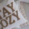 Stay Cozy throw pillow cover
