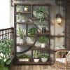 Freestanding Bookshelf, Etagere Bookcase with 9 Open Shelves