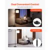 Dimmable Floor Lamp, Color Temperature & Brightness Adjustable, Modern Standing Lamp with Remote Control, Foot Switch Floor Lamp for Living Room