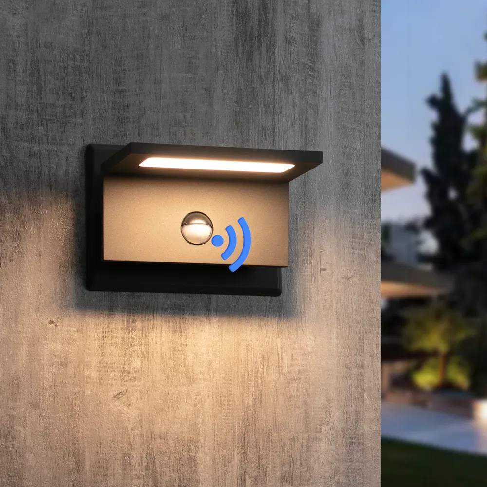 Inowel Wall Light Outdoor LED Wall Mount Lamp Modern Wall Mount Sconce Lantern Fixture For Porch Front Door 17341 (Option: Black)