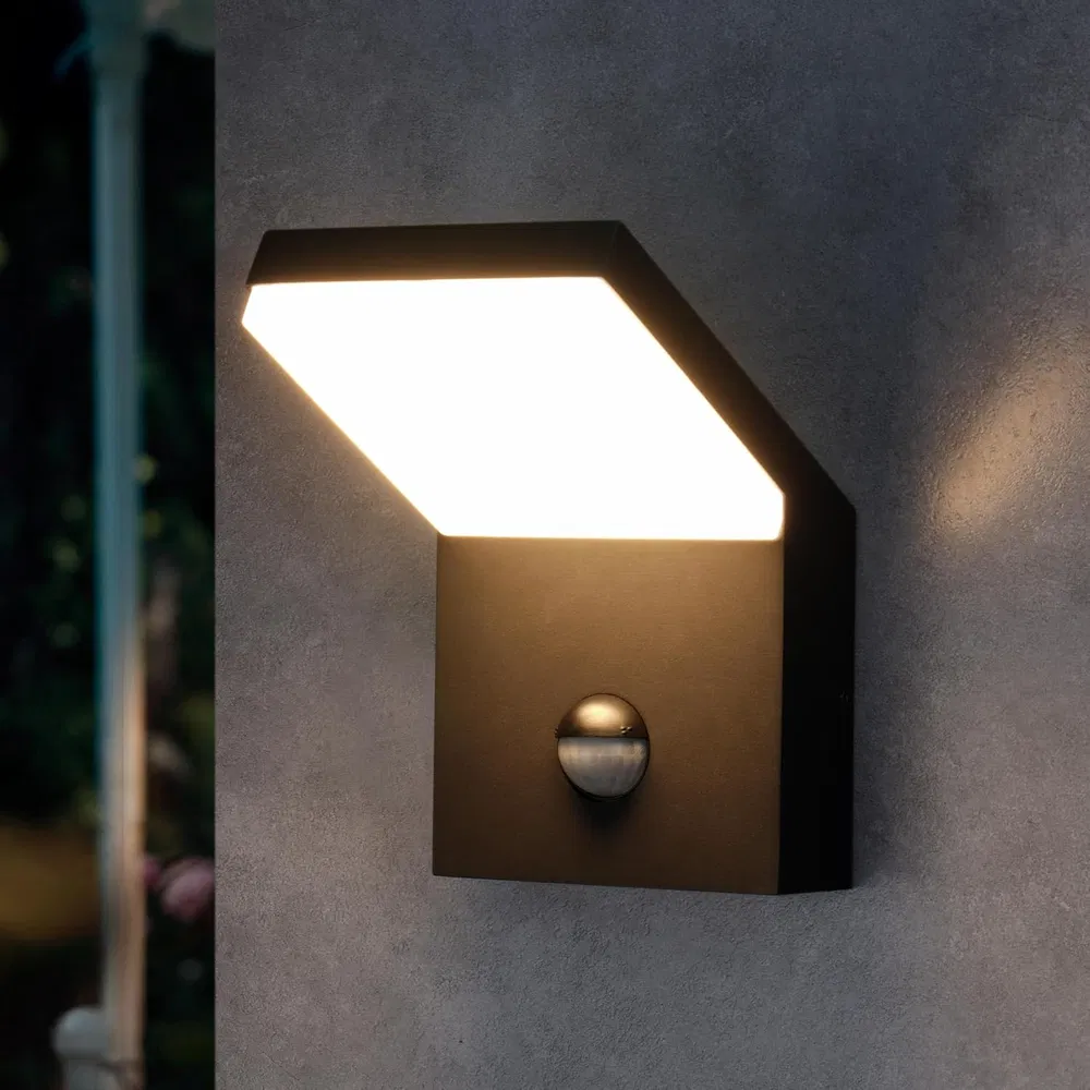 Inowel Wall Light Outdoor LED Wall Mount Lamp Wall Sconce With Motion Sensor Lantern Fixture 19231 (Option: Black)