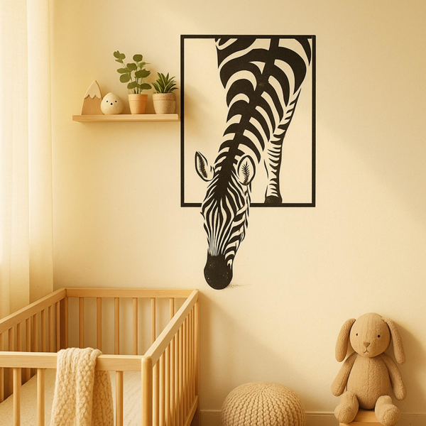 CIFbuy Modern Zebra Wall Art Black And White Animal Print Decor For Living Room Office Bedroom (TikTok, Temu Pick-up Service) (Option: defaulttitle)