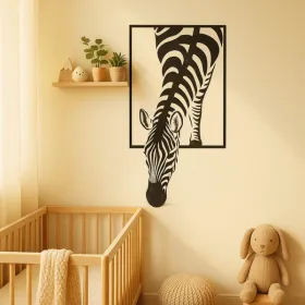 CIFbuy Modern Zebra Wall Art Black And White Animal Print Decor For Living Room Office Bedroom (TikTok, Temu Pick-up Service) (Option: defaulttitle)