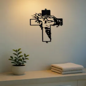 CIFbuy Rustic Simple Cross Wall Art Metal Wall Cross Decor For Indoor Outdoor Use TikTok Temu Pick-up Service (Option: defaulttitle)