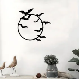 CIFbuy Gothic Bat Wall Art Halloween Outdoor Indoor Decor (TikTok, Temu Pick-up Service) (Option: defaulttitle)