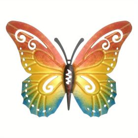 1pc/3pc, Vintage Iron Butterfly, Home Garden Themed Welcome Sign, Front Door Hanging Decor, Celebration Decor (style: Model A)