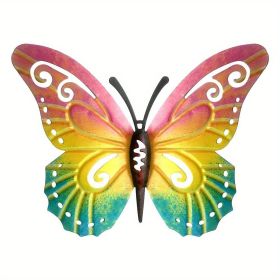 1pc/3pc, Vintage Iron Butterfly, Home Garden Themed Welcome Sign, Front Door Hanging Decor, Celebration Decor (style: Model C)