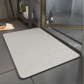 Diatomite Bathroom Super Absorbent Mat Non-slip Home Kitchen Toilet Quick Drying Floor Mats Room Doormat Oil Proof Floor Mats (Specification: 500MMx800MM, Color: BEIGE)