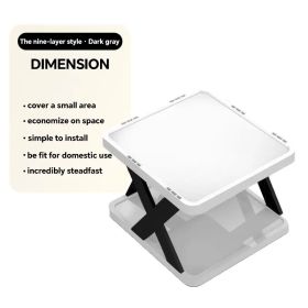 9/2-level shoe rack, can hold 9 pairs of shoes, a space-saving vertical shoe rack, a high and narrow shoe rack for the entrance passage, closet (Color: Two-tier shoe rack)