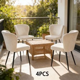 Dining chair, office chair. Itadds a sense of quality to the study room or offce, It is suitable for bothsimple home decor and modern furniture. (Color: White)